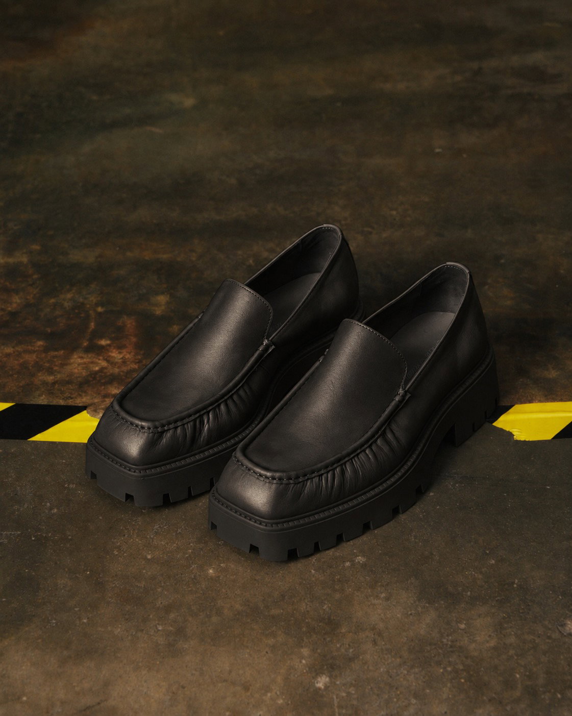 Mercer Pleated Lug Loafers