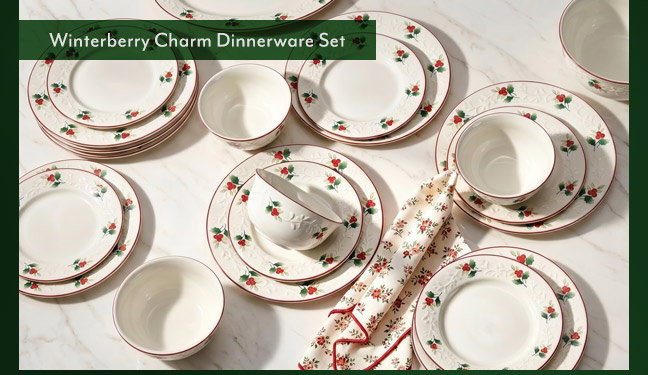 Winterberry Charm Dinnerware Set
