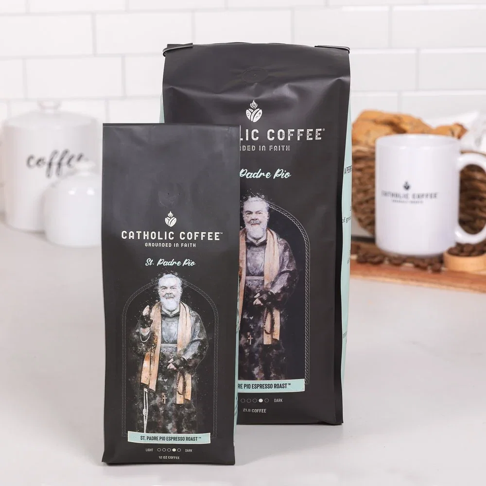 Padre Pio Espresso Roast Coffee - 12 oz. Bag