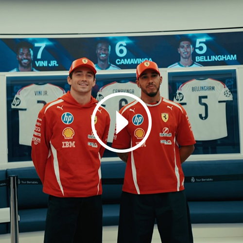 Watch Leclerc & Lewis's video on Instagram