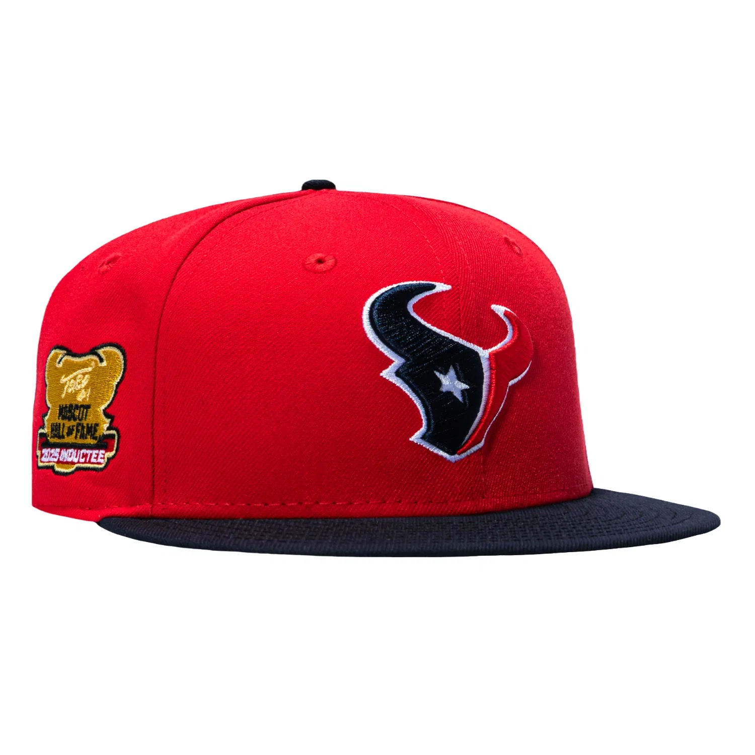 Image of 2TONE TEXANS MASCOT HOF RED/NVY