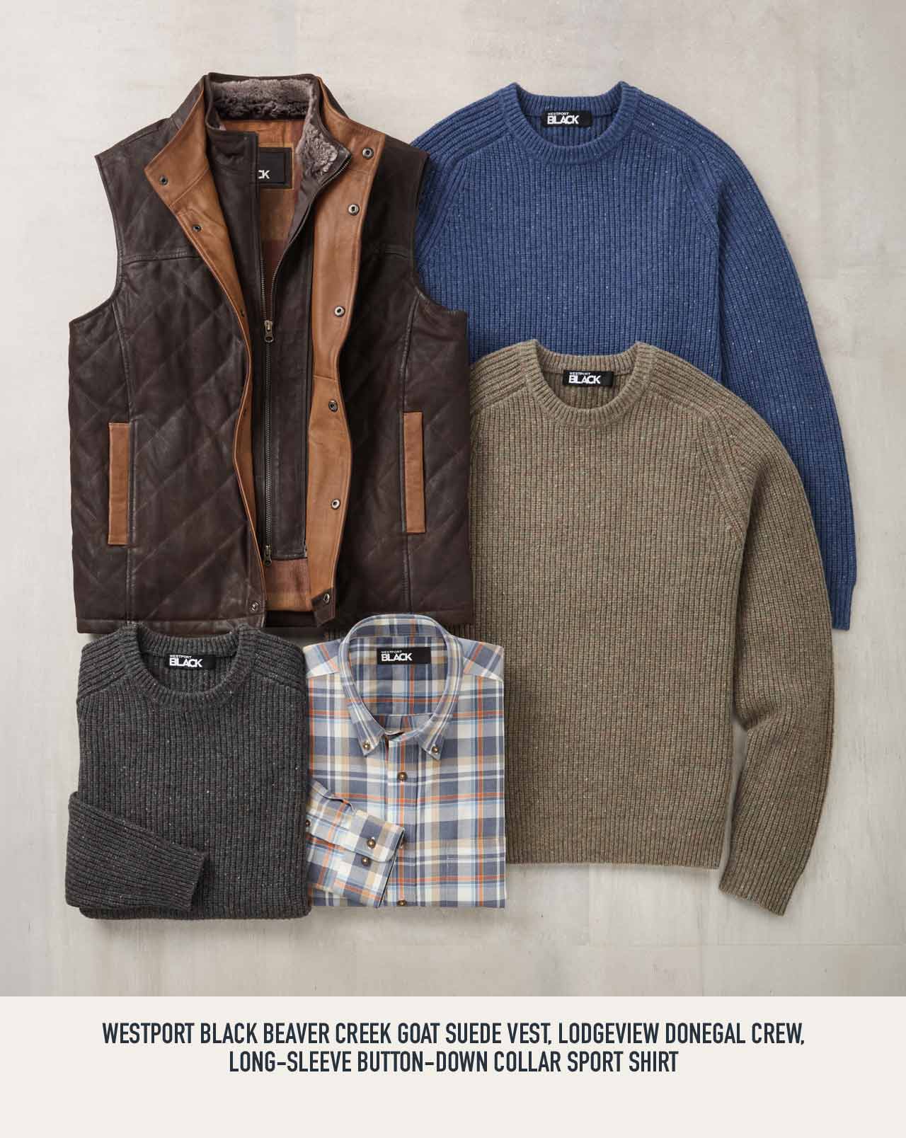 Westport Black refined fall textures