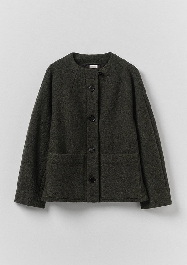 Boiled Wool Short Coat