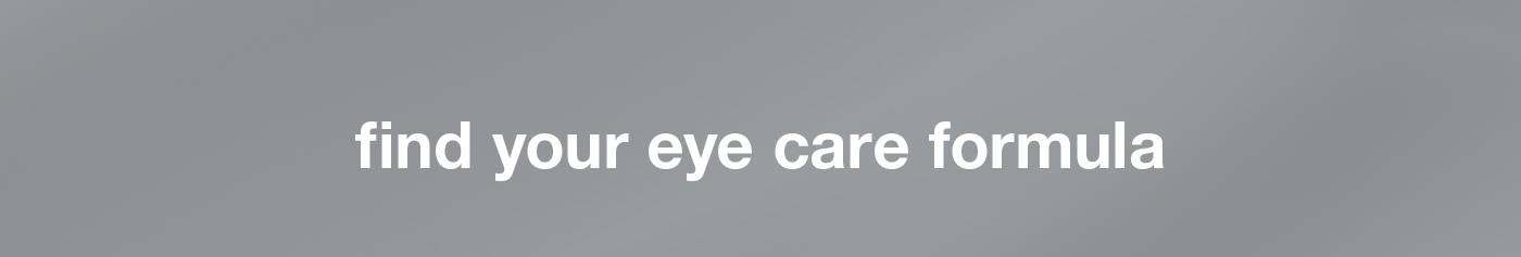 find your eye care formula