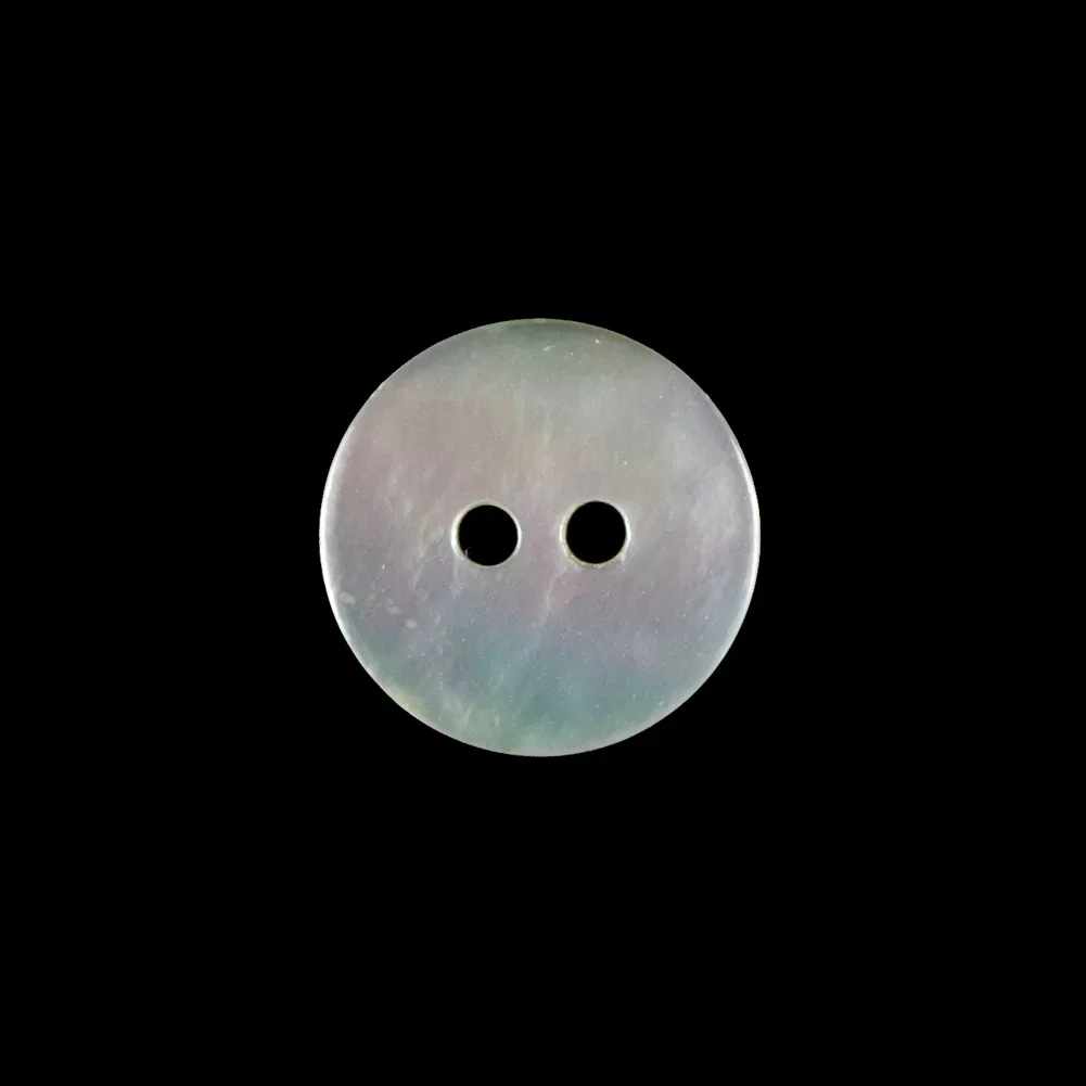 Image of Italian Iridescent Flat Mother of Pearl Button - 24L/15mm