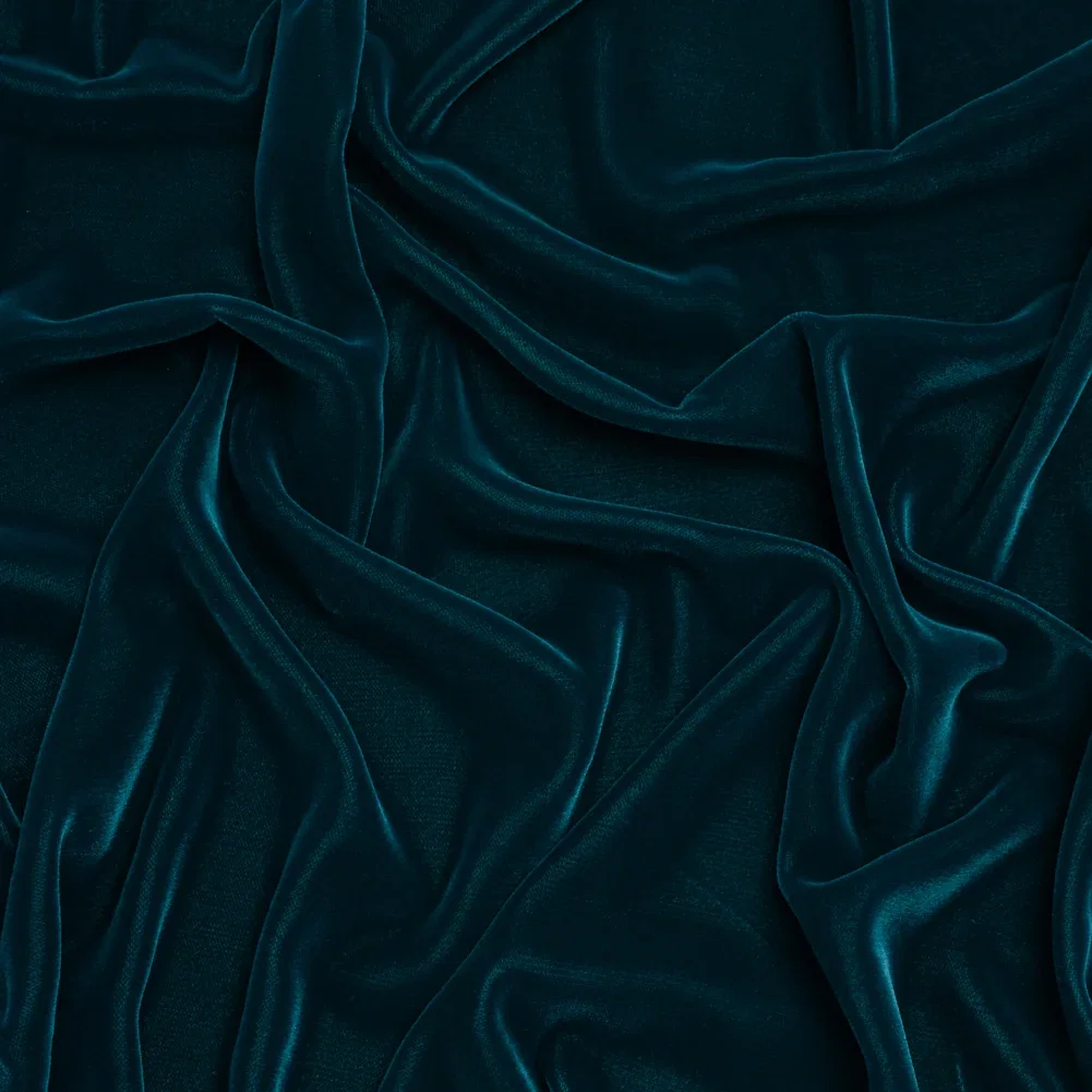 Image of Polyester Micro Velvet - Teal