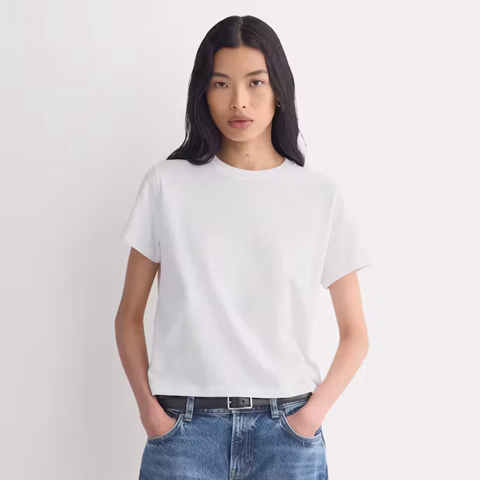 Box-Cut Tee in Essential Cotton