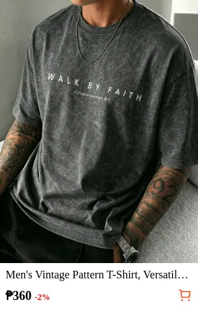 Men s Vintage Pattern T-Shirt...