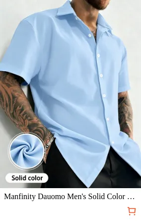 Manfinity Dauomo Men s Solid Color...