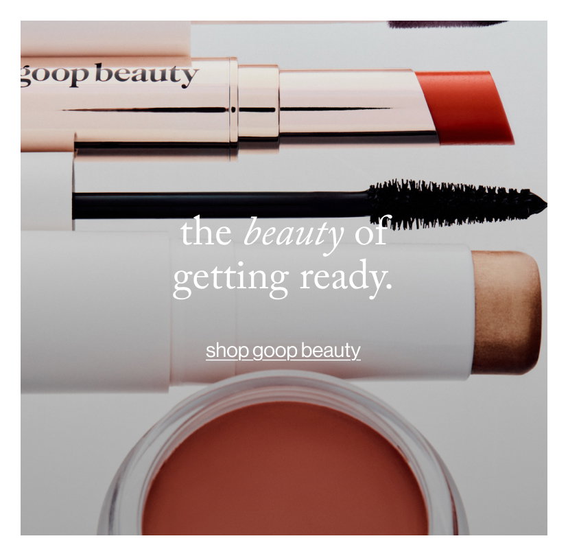 the beauty of getting ready.