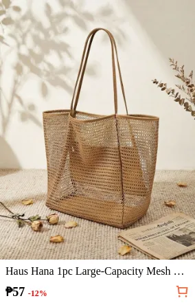Haus Hana 1pc Large-Capacity Mesh...