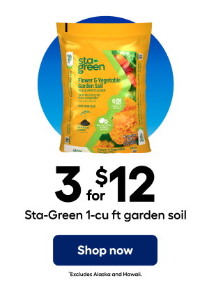 3 for $12 Sta-Green 1-cu ft garden soil. Shop now