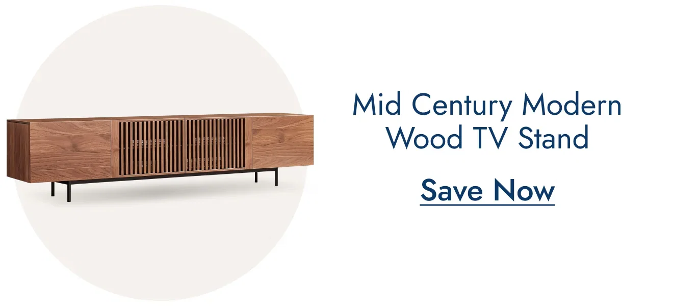 Mid-Century Modern Wood TV Stand