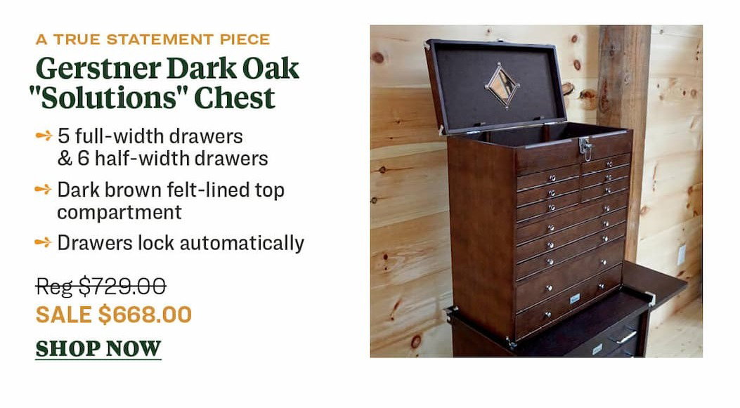Gerstner International Dark Oak "Solutions" Chest