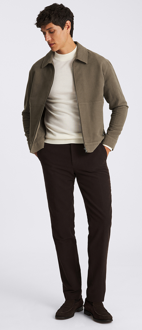 Taupe Moleskin Jacket