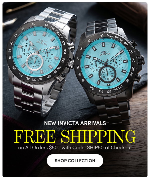 INV-50561, INV-50563 | Invicta 35 New Dials Added – Plus, Free Shipping on Orders $50+ with Code: SHIP50