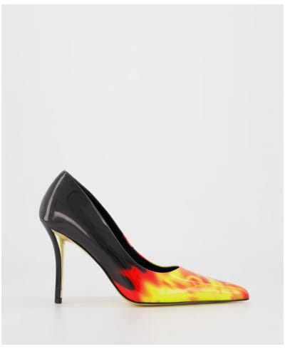 Shop Gold Sole Pointed Toe High Heel Stiletto Pumps