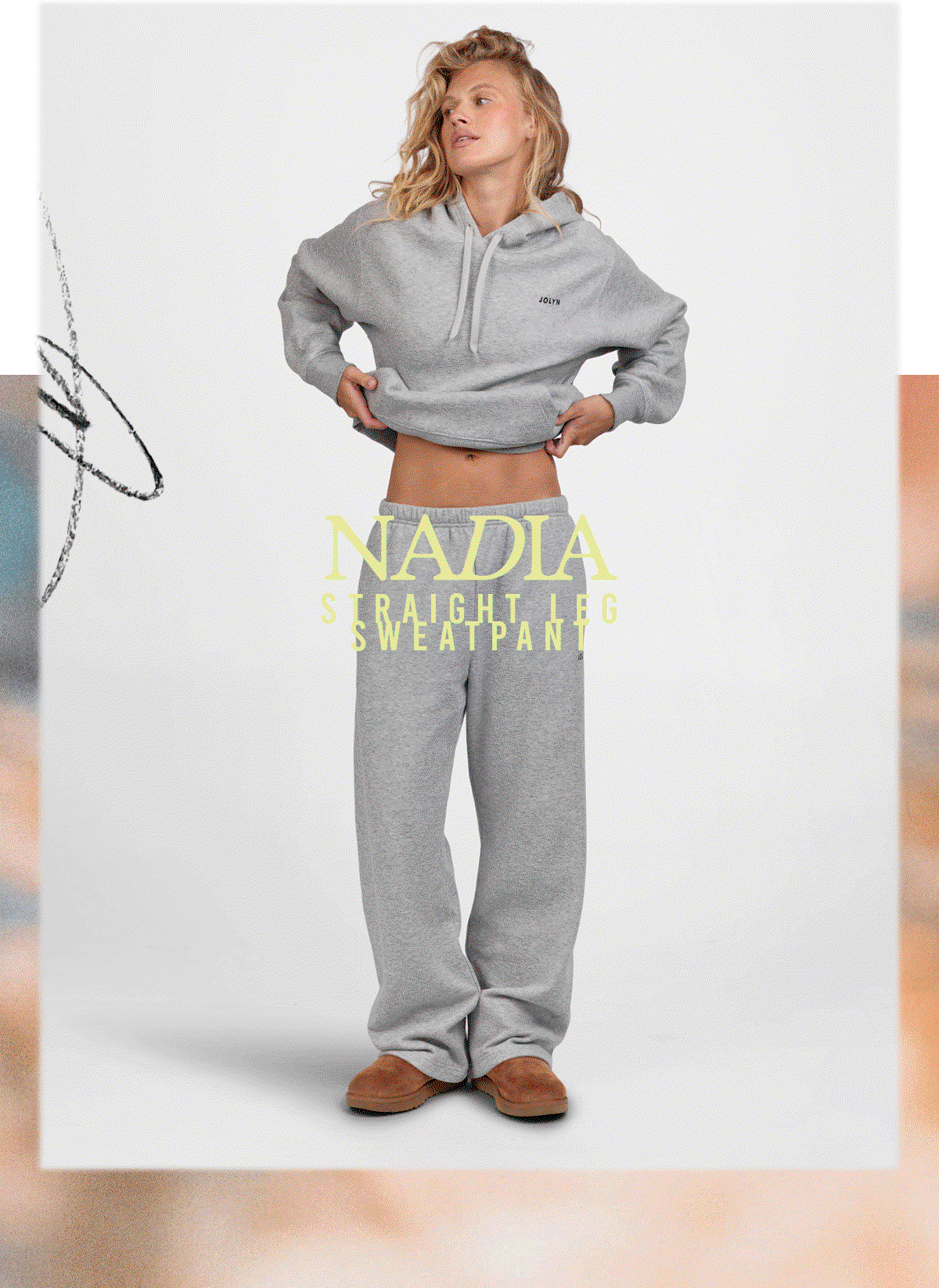 Nadia Straight Leg Sweatpant