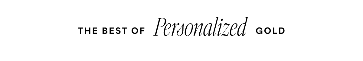 The Best of Personalized Gold