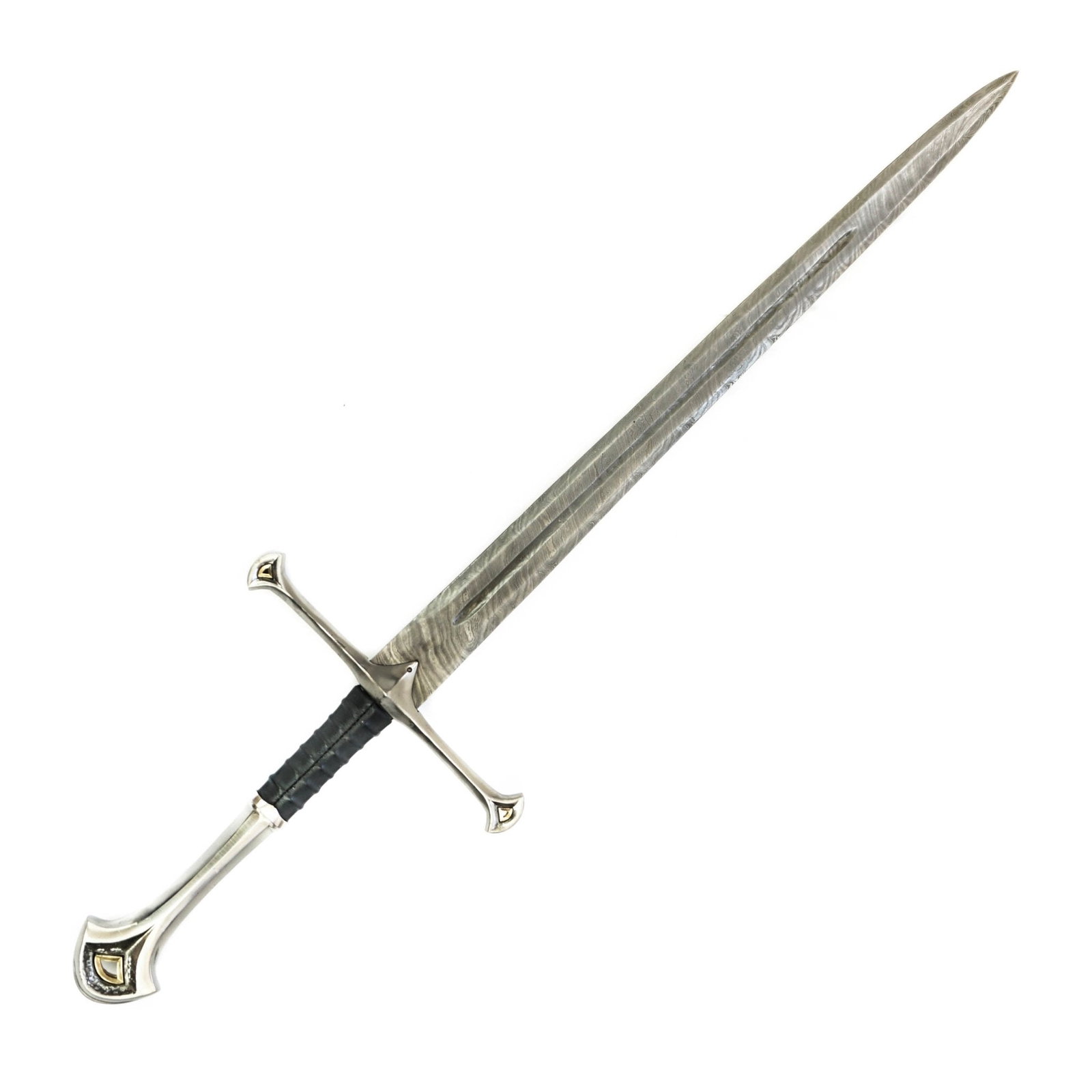 Damascus Longsword — 38-inch · Damascus steel