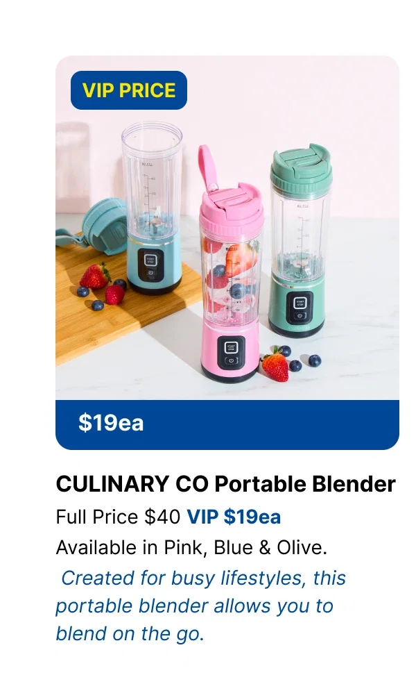 CULINARY & CO Portable Blender 