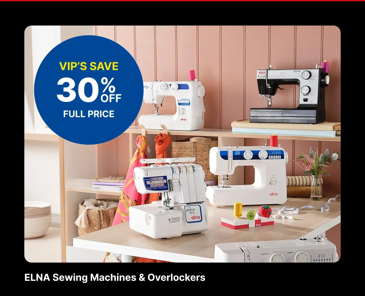 ELNA SEWING MACHINES & OVERLOCKERS