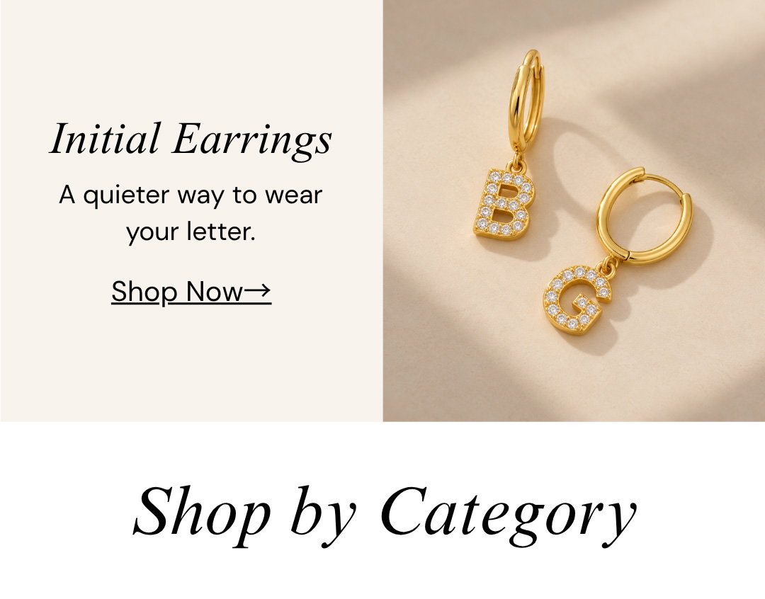 Initial Earrings.  A quieter way to wear your letter.