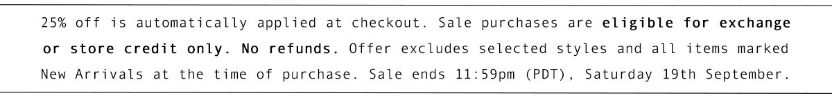SHOP 25% OFF