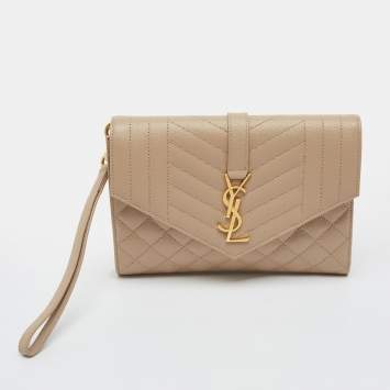 Saint Laurent Envelope Beige M