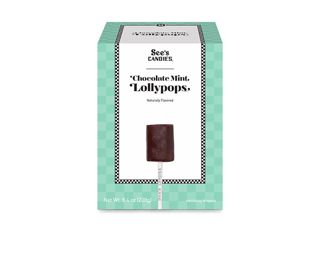 See's Candies | Chocolate Mint Lollypops