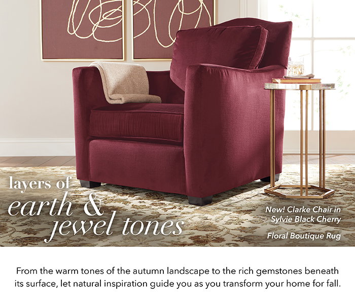 Layers of earth & jewel tones