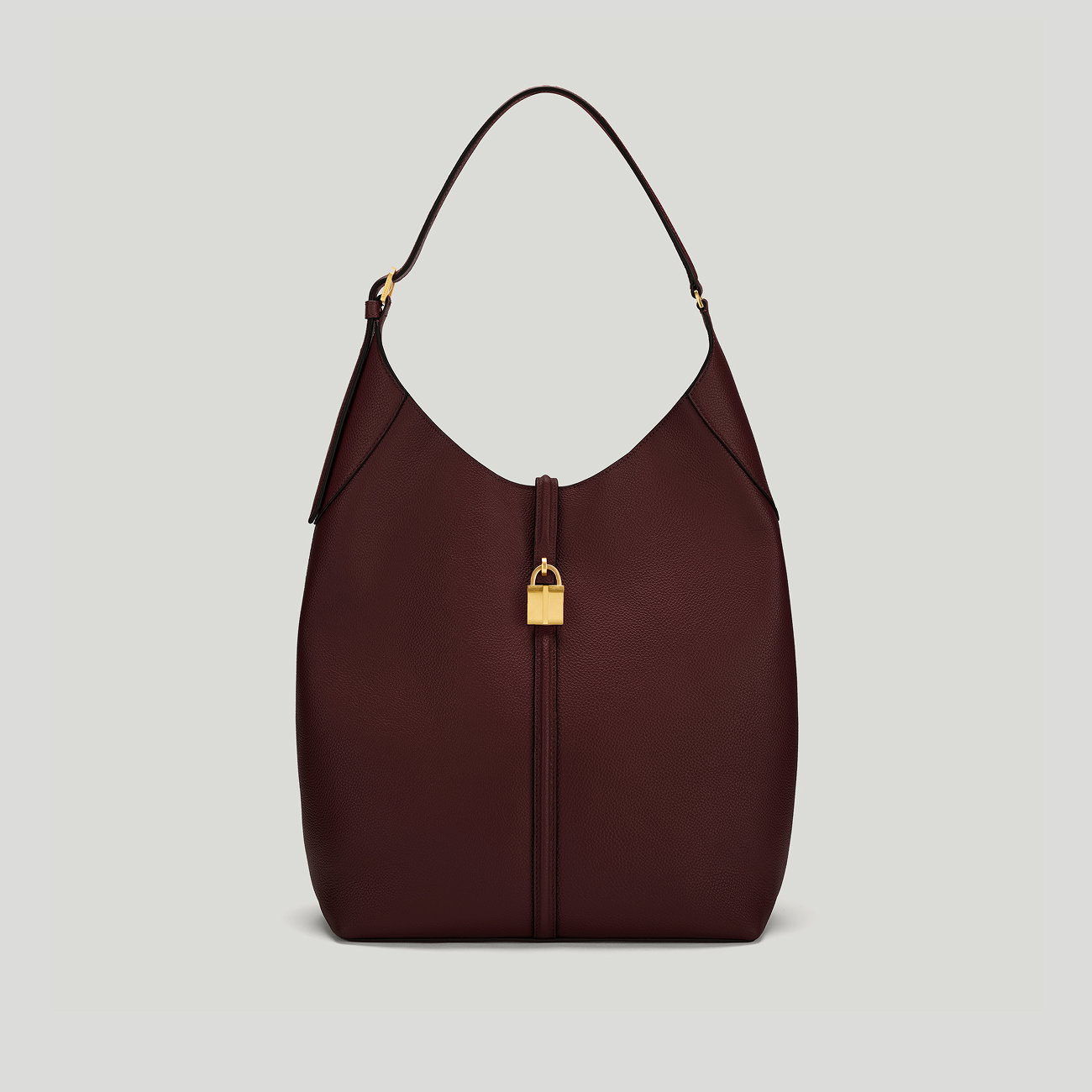 the large siena bucket burgundy small grain