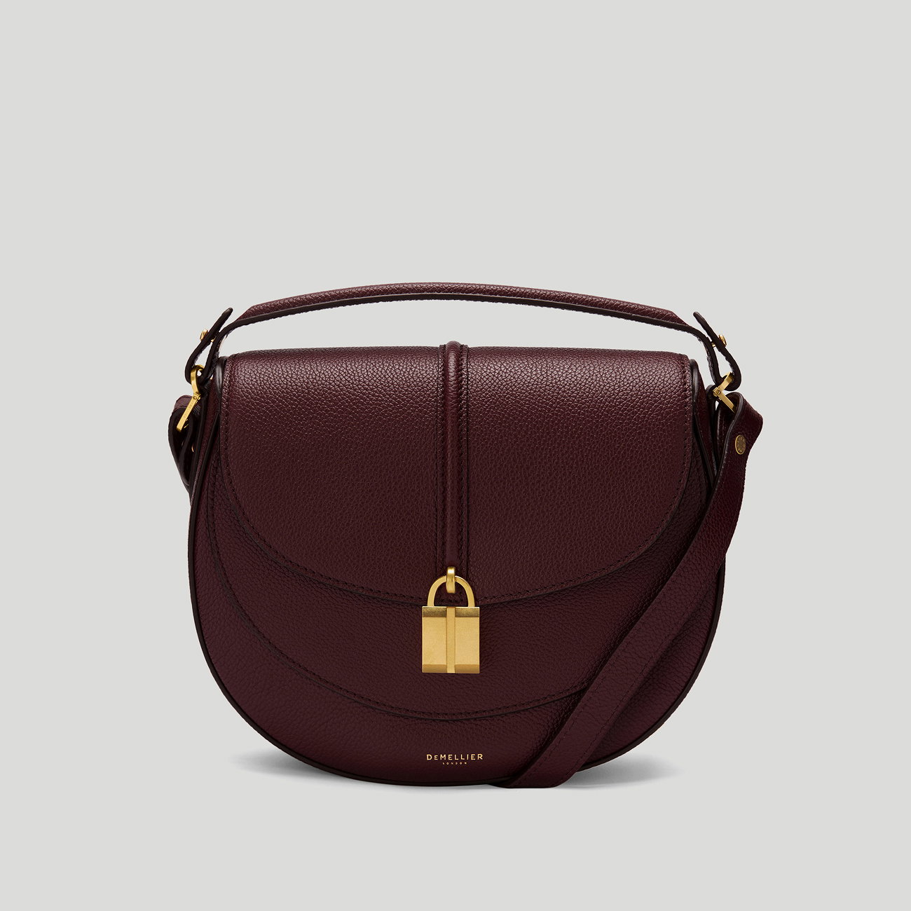 the siena saddle burgundy small grain