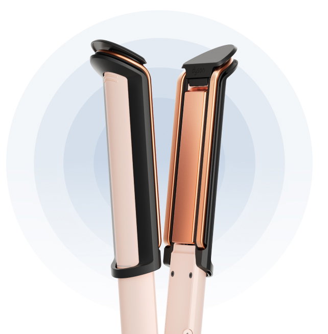 Heat management pipes on the Dyson Corrale CoolShine hair straightener.
