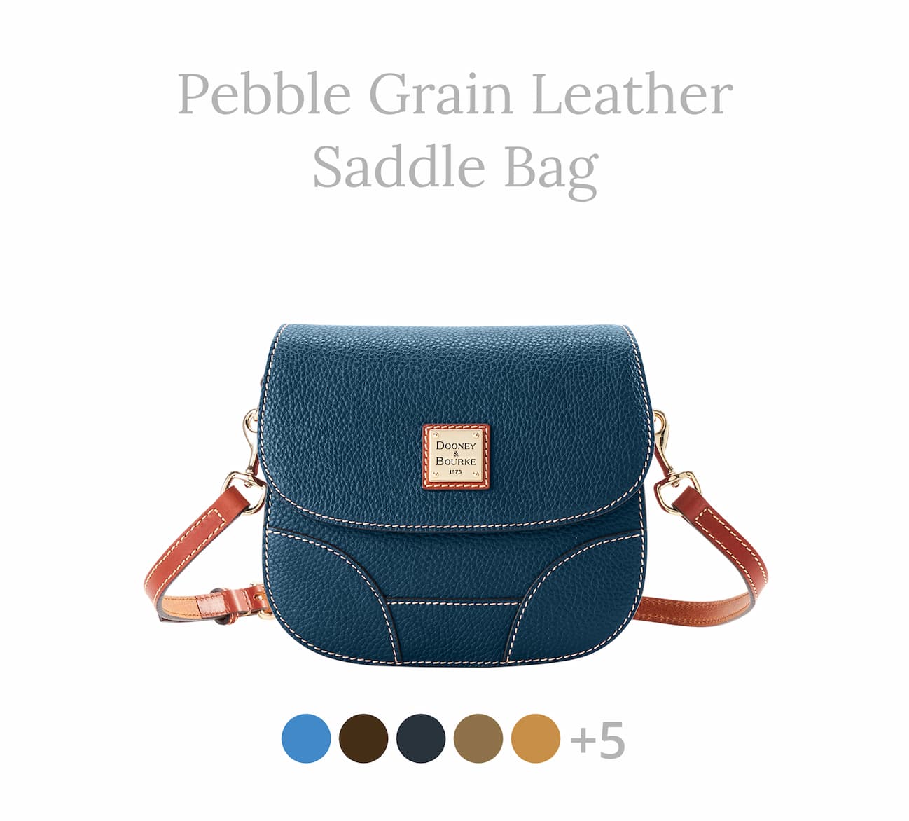 Pebble Grain Saddle Bag