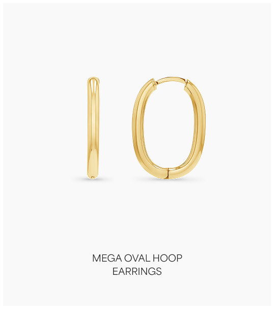 Mega Oval Hoop Earrings
