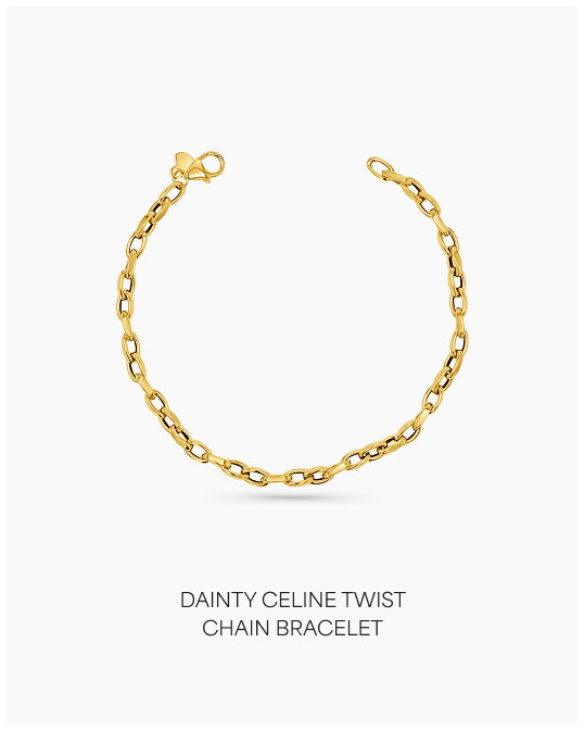 Dainty Celine Twist Chain Bracelet