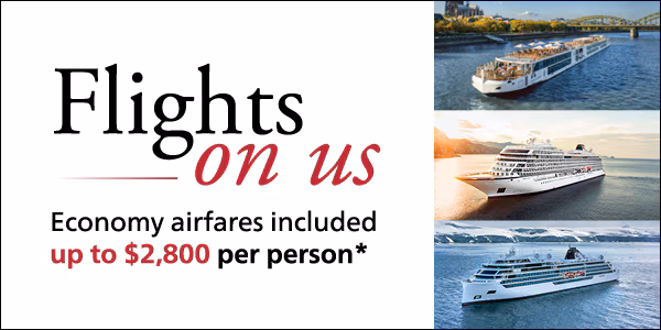 Enjoy flights on us
