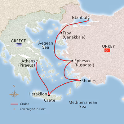 Ancient Mediterranean Treasures map