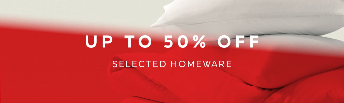 Up to 50% off. Shop homeware sale