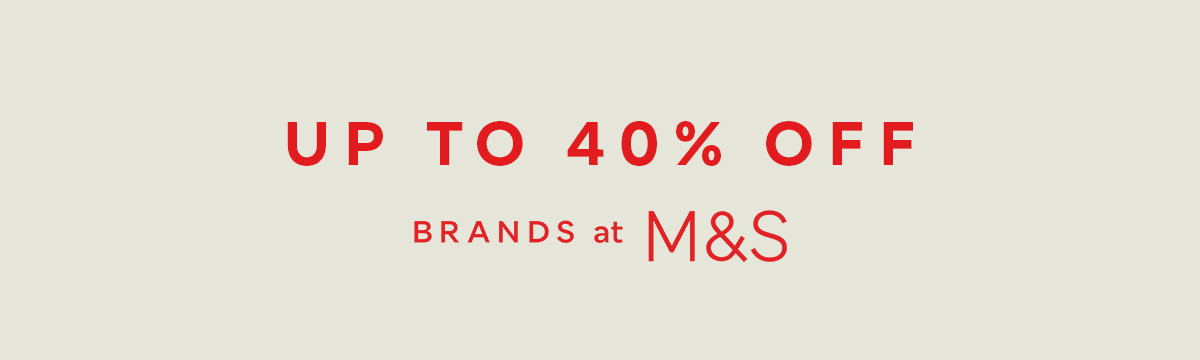 Up to 40% off. Shop brands sale