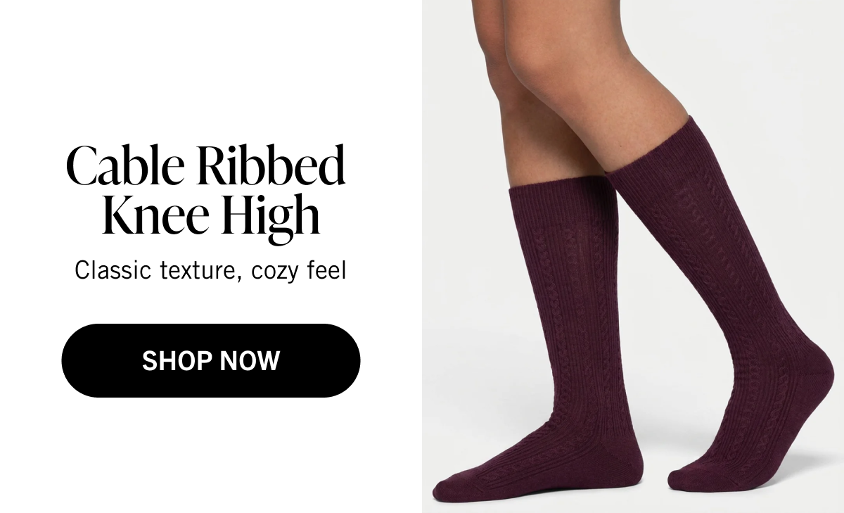 Cable Ribbed Knee High