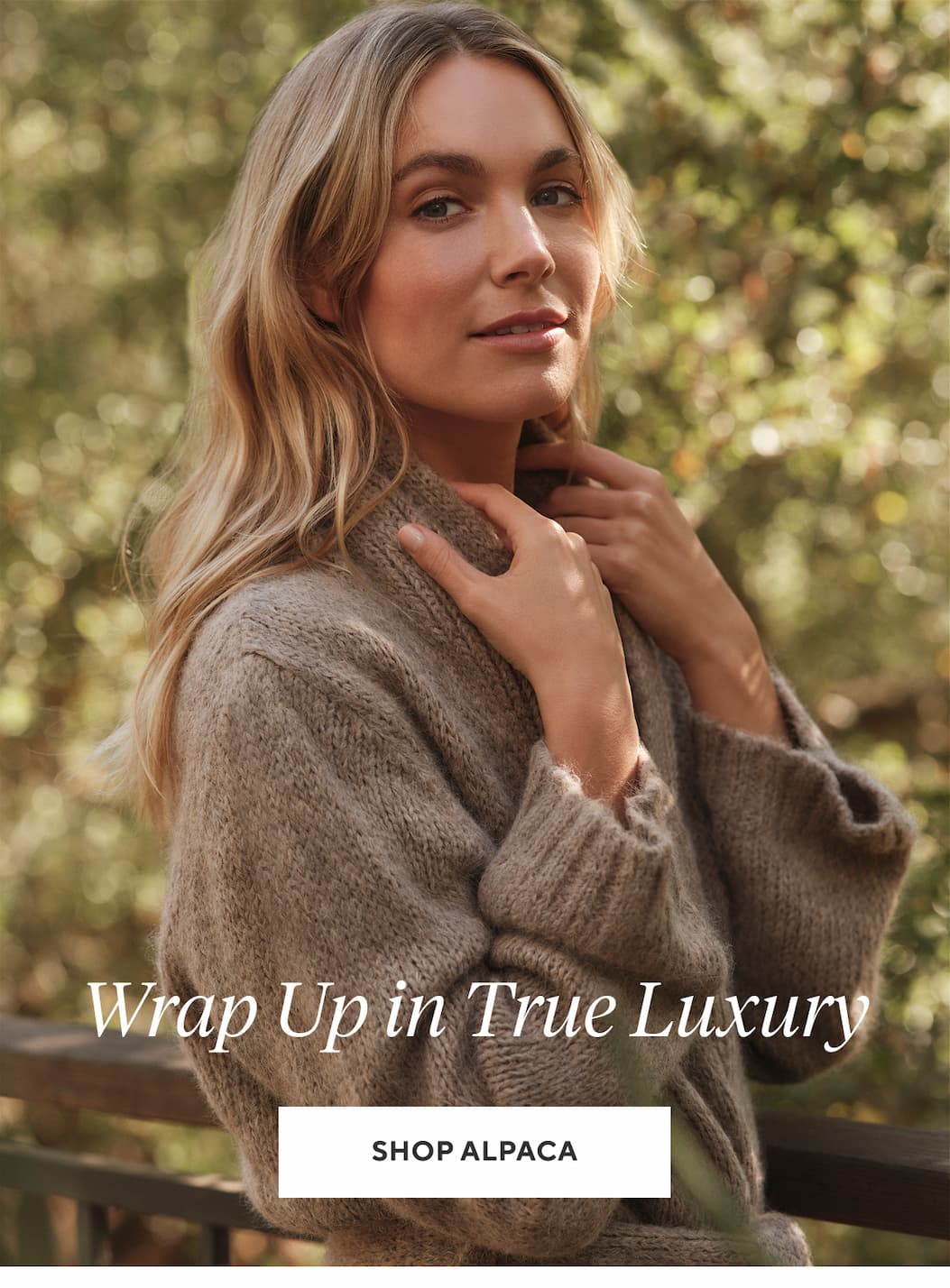 Wrap Up in True Luxury Shop Alpaca >