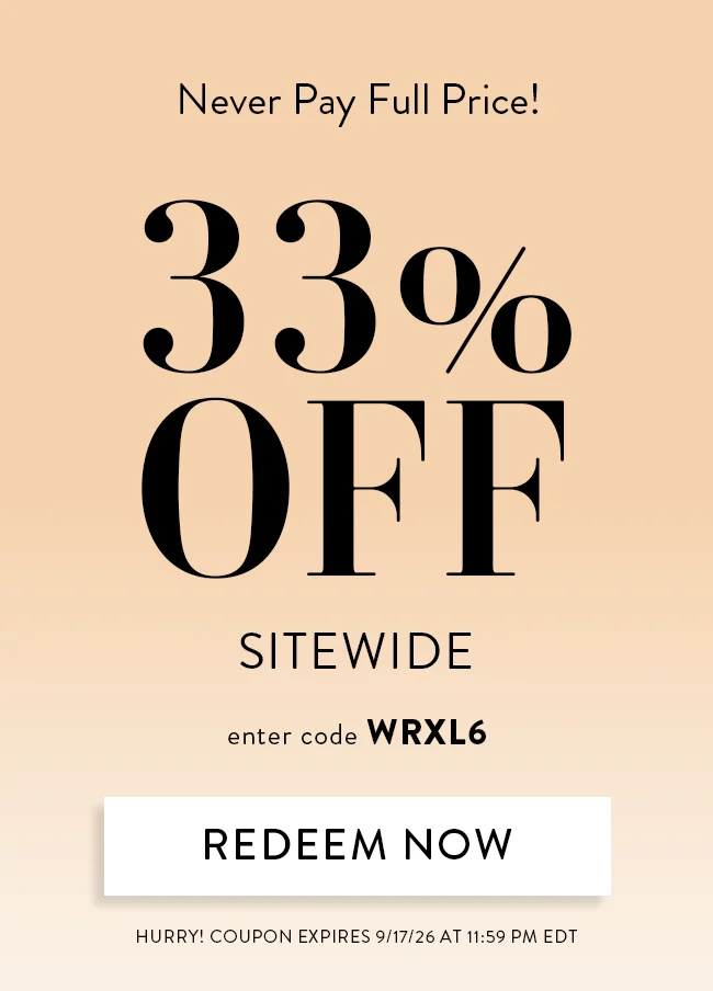 Never Pay Full Price! 33% Off Sitewide. Enter Code WRXL6. Redeem Now. Hurry! Coupon Expires 9/17/26 At 11:59 PM EDT