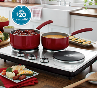 Tabletop Triple Burner, only $25 a month