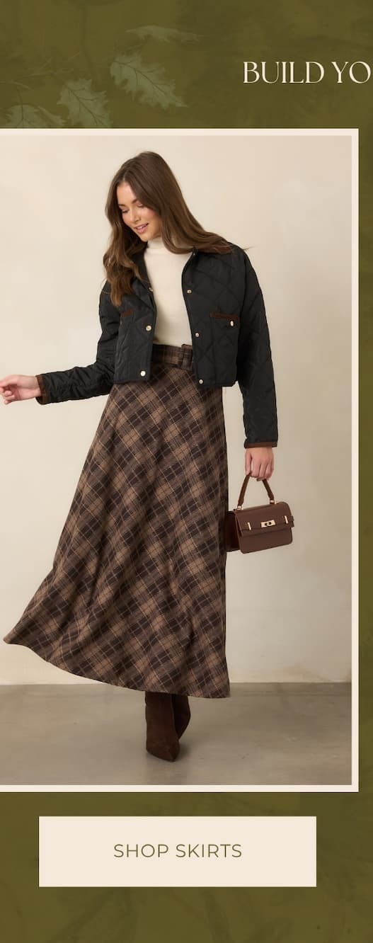 "Shop Skirts."