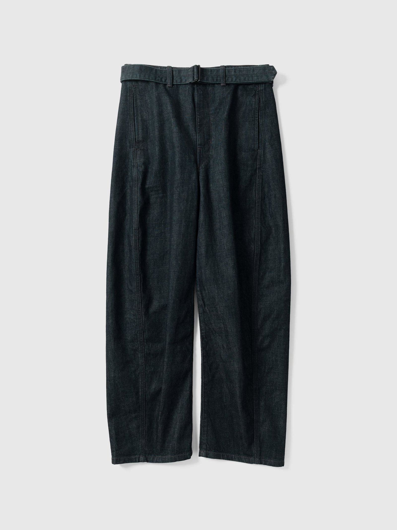 Image of Twisted Belted Pants Denim Indigo