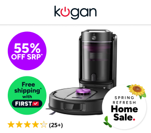 Kogan SmarterHome™ LX17 Robot Vacuum Cleaner and Mop with Bagless Auto-Empty Dock Product Image
