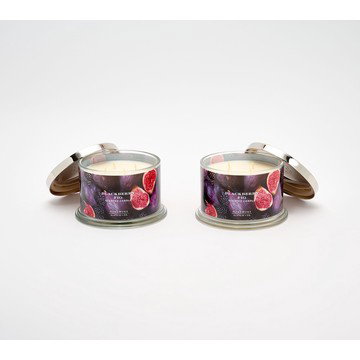 HomeWorx by Slatkin + Co. S/2 18oz Blackberry Fig Candles