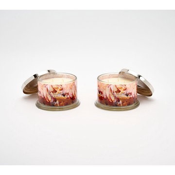HomeWorx by Slatkin + Co. S/2 18oz Apple Butter Waffles Candles